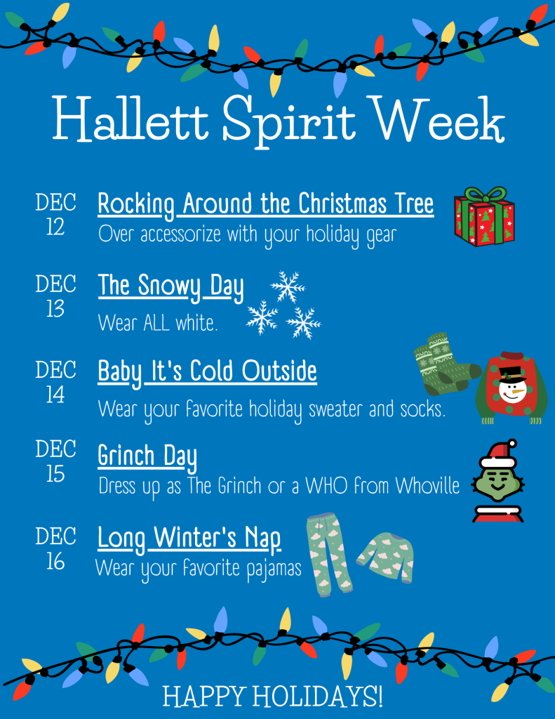 Hallett Academy Hallett Academy Spirit Week